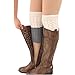 Faybox Boot Cuffs for Women Short Crochet Knitted Leg Warmers warm boot socks 1 to 8 Pairs