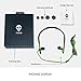 MUCRO Wired Headphones in-Ear Sports Headphones for Running, Behind The Neck Headphones, Stereo and Noise Isolating Earphones with Microphone, Sweatproof Earbuds Headphone, Green