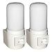 Maximm LED Manual On/Off Plug-in Night Light, Bright White, [2 Pack], Indoor Light Bathroom, Hallway, Stairs, Pantry, Laundry Room and Walk-in Closet Compact and Energy Efficient primary
