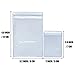 Antitarnish Jewelry Rings Earrings Packing Storage Pouch 100 PCS PVC Clear Jewelry Anti Oxidation Zipper Bags 2 x 2.8 INCH Transparent Jewellery Pouch Thick Airtight Storage Sack