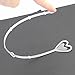 80pcs Floral Picks, EUBags 9 inch Plastic Straight Head Heart Wedding Floral Picks Card Holders for Flowers, Birthday Parties, Valentine's Day