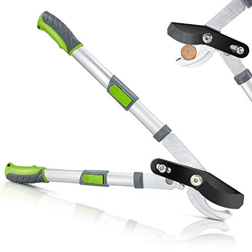 Altdorff Extendable Bypass Loppers,2432" Tree Trimmer&Branch Cutter