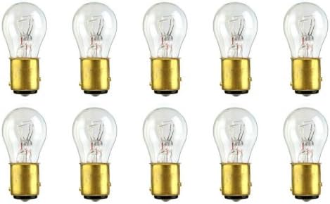 CEC Industries #2357LL Long Life Bulbs, 12.8/14 V, 28.16/8.26 W, BAY15d Base, S-8 shape (Box of 10)