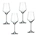 Berglander Red Wine Glasses 13 Ounce, Made of Crystal Glass, 390mL, Set of 4
