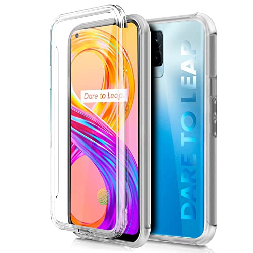 Cool Silicone Case for Realme 8/8 Pro (Transparent Front + Back)