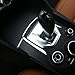ABS Matte Chrome Interior Center Console Gear Shift Panel Cover Trim Accessories for Alfa Romeo Giulia Stelvio 2017 2018
