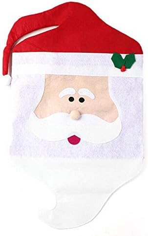 RUIIO Mr Santa Claus Dining Room Christmas Chair Cover Christmas Decoration Xmas Decor Gifts