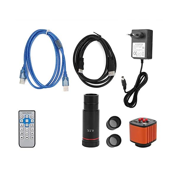 Vergrößerungsglas 0,5-faches Okular 23,2 mm Mikroskop Kamera 16 MP HDMI USB Digital Mount und 30 mm 30,5 mm Trinokular…