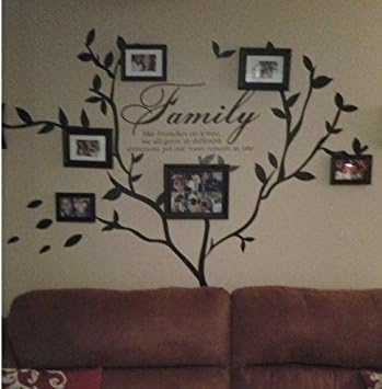 Restly Tm La Famiglia Come I Rami Di Un Albero Tutti Noi Cresciamo In Direzioni Diverse Ma Le Nostre Radici Rimane Come Uno Stickers Inglesi Proverbi Decorazione Della Parete Living Room Decor