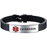 Stainless steel Medical ID bracelet Eco-friendly silicone bracelet adjustable medical alert ID emergency first aid jewelry