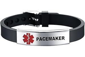 RENYILIN Stainless steel Medical ID bracelet Eco-friendly silicone bracelet adjustable medical alert ID emergency first aid jewelry