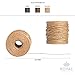 Royal Imports Bind Wire Wrap Twine, Paper Fiber Covered Waterproof Metal Wire Rustic Vine for Flower Bouquets, Floral Wrapping, Art Craft Projects - 26 Gauge (673 Ft) - Natural
