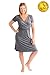 Kindred Bravely The Angelina Ultra Soft Maternity & Nursing Nightgown Dress (Slate Grey, Large)