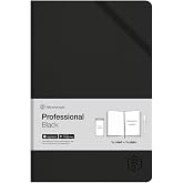 NEO SMARTPEN N Hardcover Professional Notebook with Ruled-Plain Pages | Smartpen-ready notebook for handwritten notes, real-time digitization with 125 Ruled &amp; 125 Blank Pages, 5.5 x 8 inch in Grey