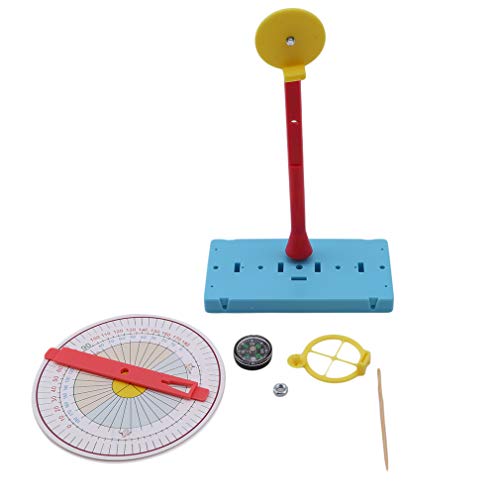 SOURBAN Sun Height Measuring Instrument Little Garden Sundial Paint Scientific Experiment Children Educational Toys