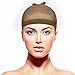 EBOOT 12 Pack Nylon Wig Caps for Women and Men (Natural Beige, Light Brown and Dark Brown)
