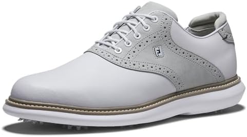 Amazon.com | FootJoy Unisex Traditions Junior Golf Shoe, White