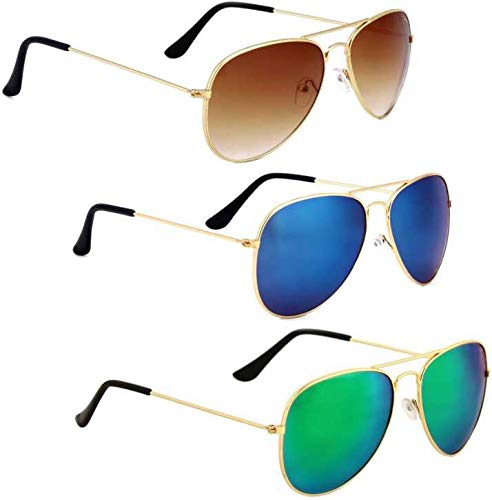 brown mirrored aviator sunglasses