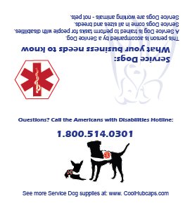 Custom Service Dog ID Cards