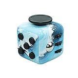 STRESS SPINNER Fidget Finger Dice Toys for Stress and Anxiety EDC Focus Toys ADHD Autism Adults Kids Gifts(Ocean Blue)