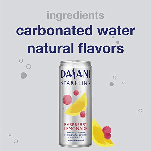 DASANI Sparkling Water Raspberry Lemonade Zero Calories, 12 fl oz, 8 Pack