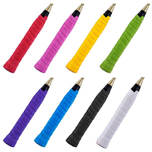 image for LIOOBO 9pcs Tennis Racket Grip Tape Overgrip Wrap Anti Skid for Squash