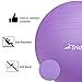 Trideer Extra Thick Yoga Ball Exercise Ball, 5 Sizes Ball Chair, Heavy Duty Swiss Ball for Balance, Stability, Pregnancy, Physical Therapy, Quick Pump Included