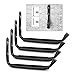 NZACE Heavy Duty Jumbo Arm Indoor Outdoor Storage Wall Hanging Hooks, Dock or Wall Mount Hangers Cradle Set for Canoe, Kayak, Paddle Board, Surfboard, Snow Board, Wake Board (4 Pack, Black)