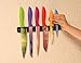 Chef’s Vision Black Wall-Mount Magnetic Knife Holder - Sleek Magnetic Strip for Knives - Modern Magnetic Knife Bar for Easy Access - Ideal Magnetic Knife Holder for Wall - No Knives Included