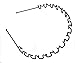 Discount4product Unisex Black Wavy Hair Band to Hold Long Hair