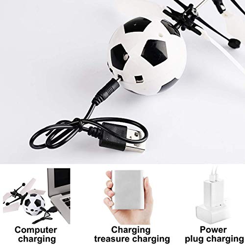 Flying Ball, Kids Toys Hand Control Helicopter Mini Infrared Induction Drone Magic RC Flying Toys with Shinning LED Lights Fun Gadgets for Boys Girls Kids Teenagers Men Women - Thumbnail 4
