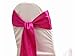 SPRINGROSE Fuschia-Hot Pink Wedding Satin Chair Sashes(Set of 10). These are a Wonderful Decoration for Your Chairs. Be Sure and Add Them to Your List of Party Supplies.