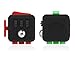 Fidget Cube Prime - Fun & Focus Toy for Children And Adults - Anxiety Attention Spinner Cubes, Perfect Gift For Autism, Anger, ADD, ADHD & PTSD - Red & Green