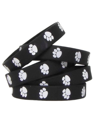 UPC 088231965701, Teacher Created Resources Black with White Paw Print  Wristbands (6570)