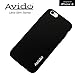 Avido iPhone 6/6s Case Ultra Slim Series Premium Phone Case with Anti-Dust Cover Protection (All Ports Protected) for Apple (4.7-Inch) 1.2mm TPU - Smooth Black