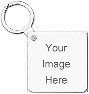 Design Prinablet photo or text Keychains Custom Personalized Hardboard Square Keychain Set