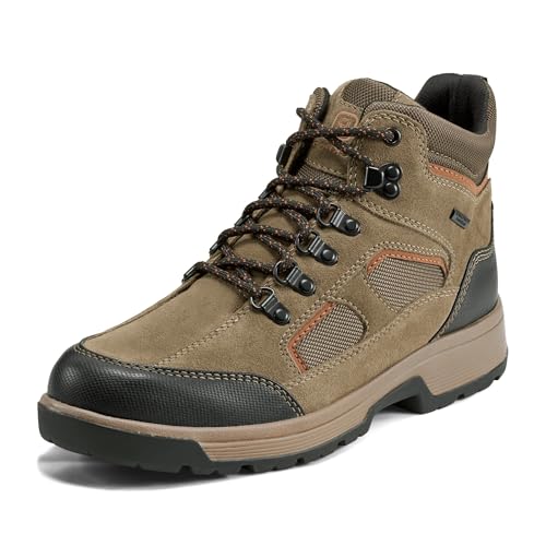 Rockport Men’s Evan Waterproof Boot Ankle, Taupe Multi, 8.5 Wide