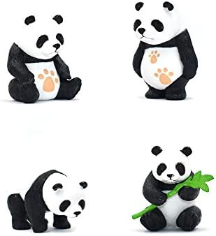 YEDREAM Miniature Dollhouse Pandas Bonsai Craft Ornament Fairy Garden Accessories Micro Landscape DIY Decoration （4PCS）