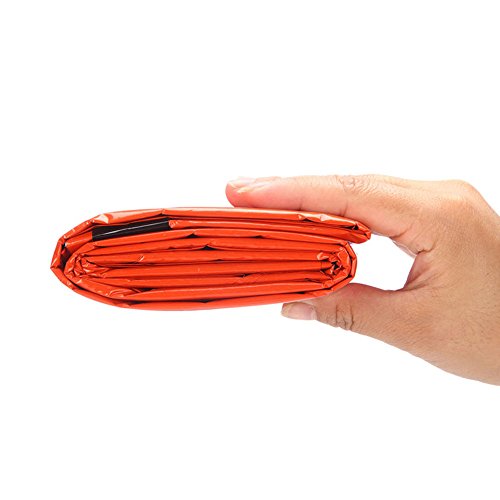 KingTo Sleeping Bag, Lightweight Portable Waterproof,Outdoor Survival Mat Pad Foil Thermal Space First Aid Emergency Blanket Survival to Keep Warm Sleeping Bag Camping Anti-Cold Blanket - Thumbnail 6