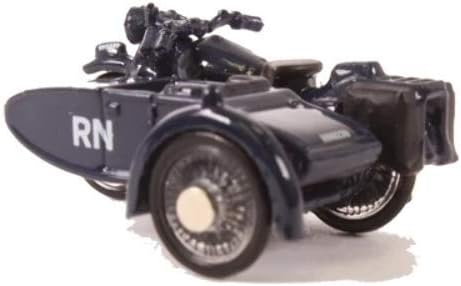 Oxford Diecast 1:76 Motorbike and Sidecar Royal Navy Collectable model 76BSA007, Navy Blue - Image 3