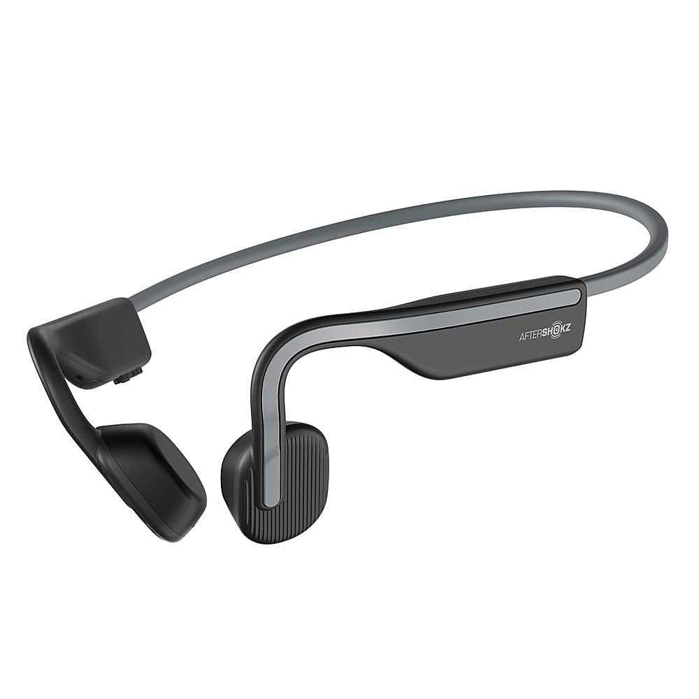Aftershokz OpenMove Bone Conduction Headphones with Free Ears, Wireless Bluetooth Sport Earphones with Microphone, Bluetooth 5.0, 6 Hours of Battery Life, Perfect for Running, Jogging, Yoga