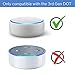 Frienda Outlet Wall Mount Hanger Holder Stand for Dot 3rd Generation Smart Home Voice Assistants, No Messy Wires or Screws-Compact Bracket Case Plug in Bedroom, Kitchen, Bathroom (White)