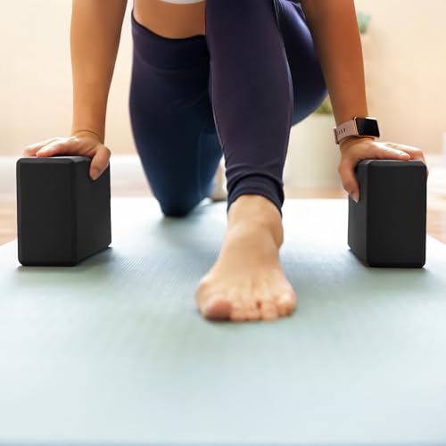 JustGoFit Tijolo de Yoga EVA Alta Densidade – Acessório para Pilates, Alongamento e Exercícios Funcionais