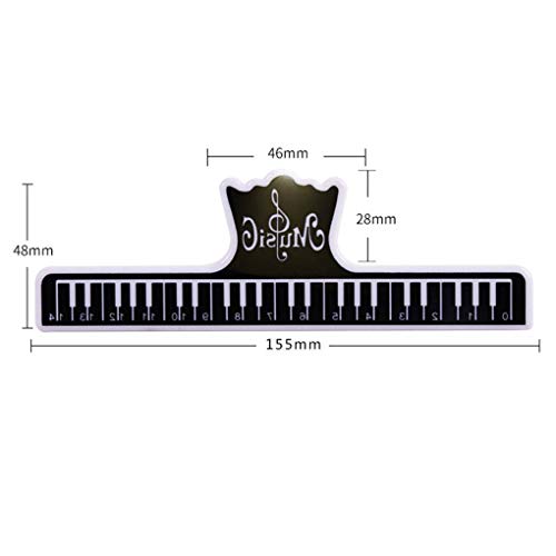 Music Score Fixed Clips Eco-friendly Plastic Book Paper Holder for Guitar Violin Piano Player