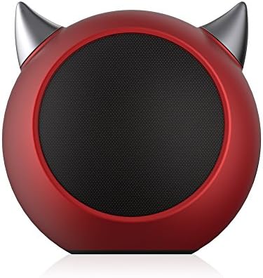 EMIE xMonster Rock Portable Bluetooth Speaker, Creative, Mini, Wireless, LED Horns, Enhanced Bass and Built-in Mic- Compatible with Apple iPhones 7 6 6S Plus, iPads, Laptops/Computer for Home/ Indoor