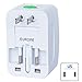 World Wide International Electrical Power Travel Charger Adapter Plug, Converter Adaptor for European American Australia Germany France Ireland England Italy Spain India South Africa & more (write)