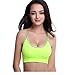 WAYLONGPLUS Wireless Sport Bra Racerback Seamless Workout Gym Yoga Bra