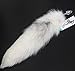 Fosrion Versatile Tail Stainless Steel Fox Tail: Sensual Anal Plug & Stylish Keychain (Small Plug, White)