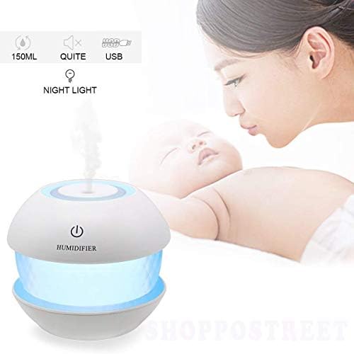 GUNATIT Ultrasonic Cool Mist Humidifiers Essential Oil Diffuser Aroma Air Humidifier with Led Night Light Colorful Change for Car, Office