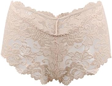 Oliveya Womens Plus Size Boyshort Panties Lace Underwear Briefs Lingerie Thong